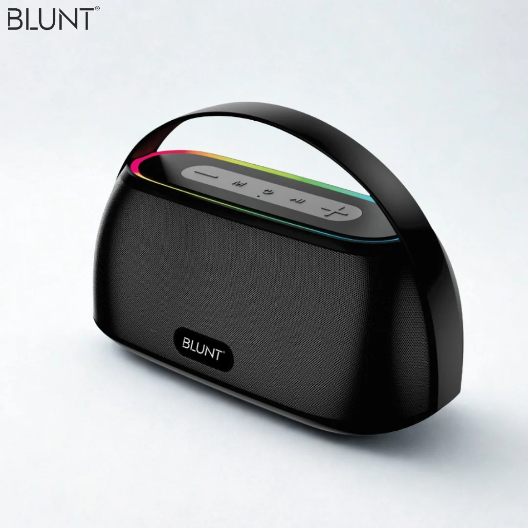 BLUNT SOUNDWAVE T4 – 18W RGB Bluetooth Speaker with 12H Playtime, TWS, FM & More - Image 2