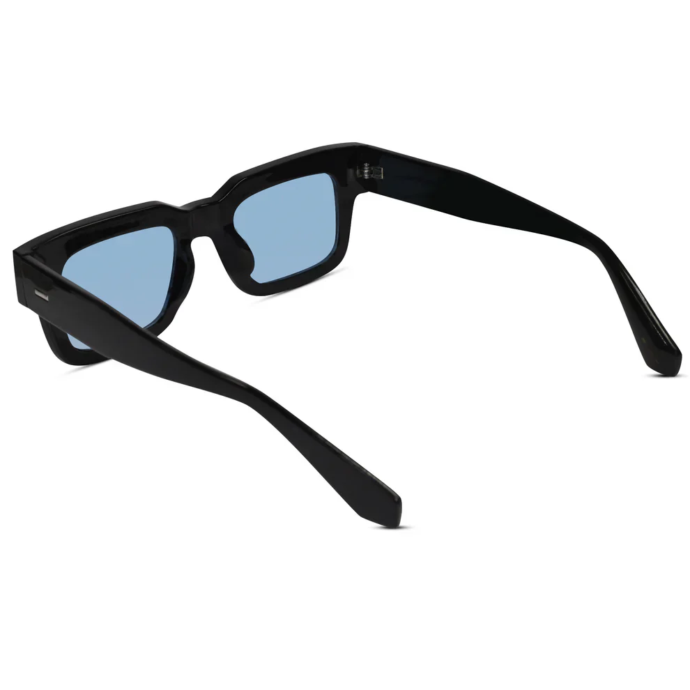 Bold Brown Rectangular Sunglasses For Men & Women - Image 5