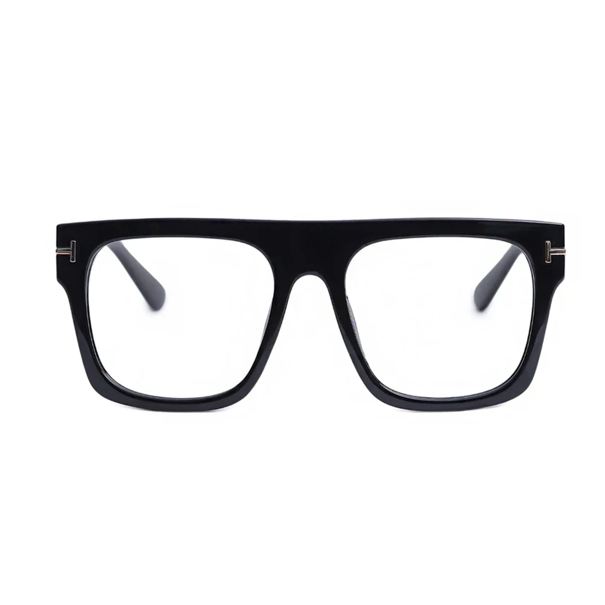 Bold Designer Wayfarer Black Full Rim Eyeglasses - Image 2