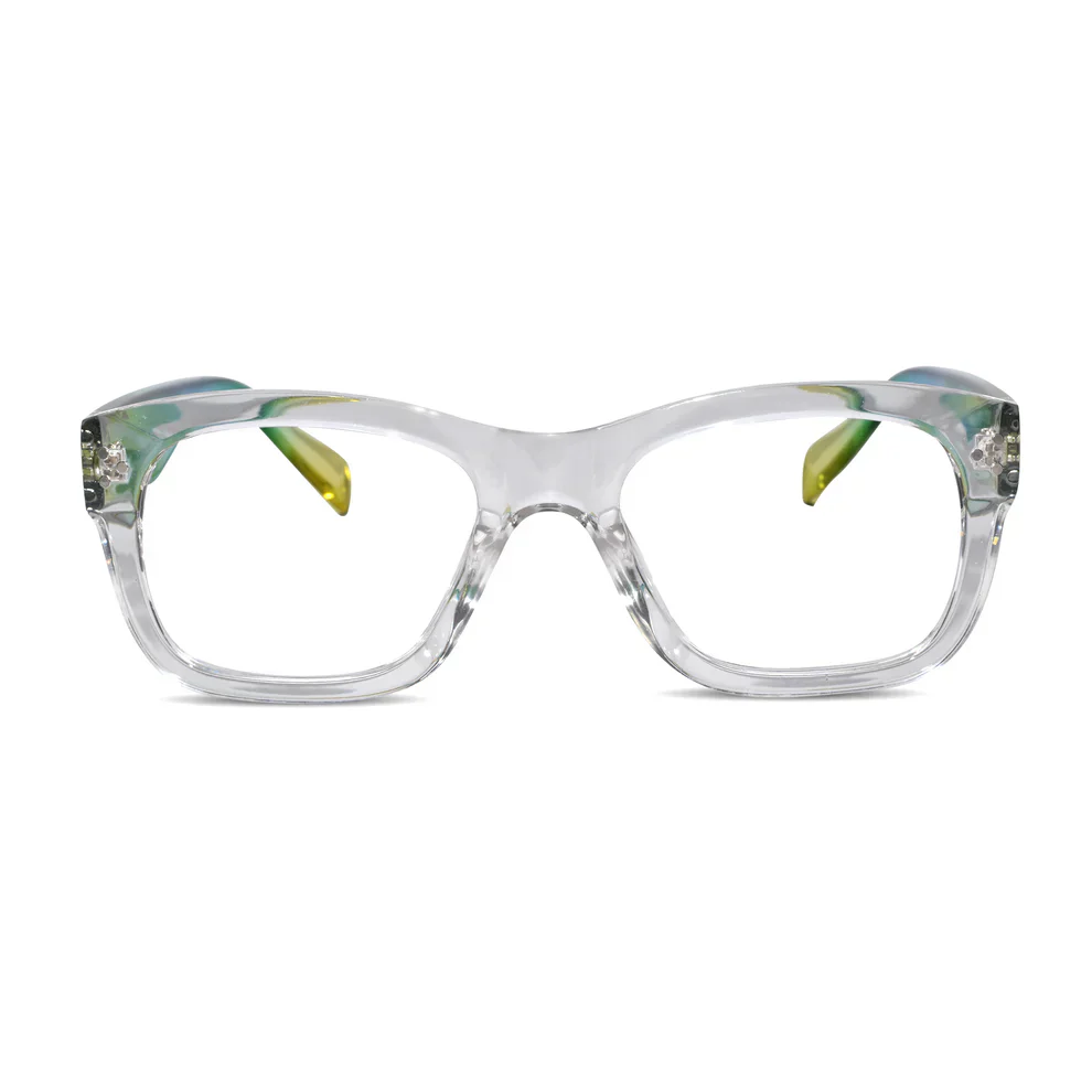 Bold Multi Color Wayfarer Eyeglasses Men & Women - Image 4