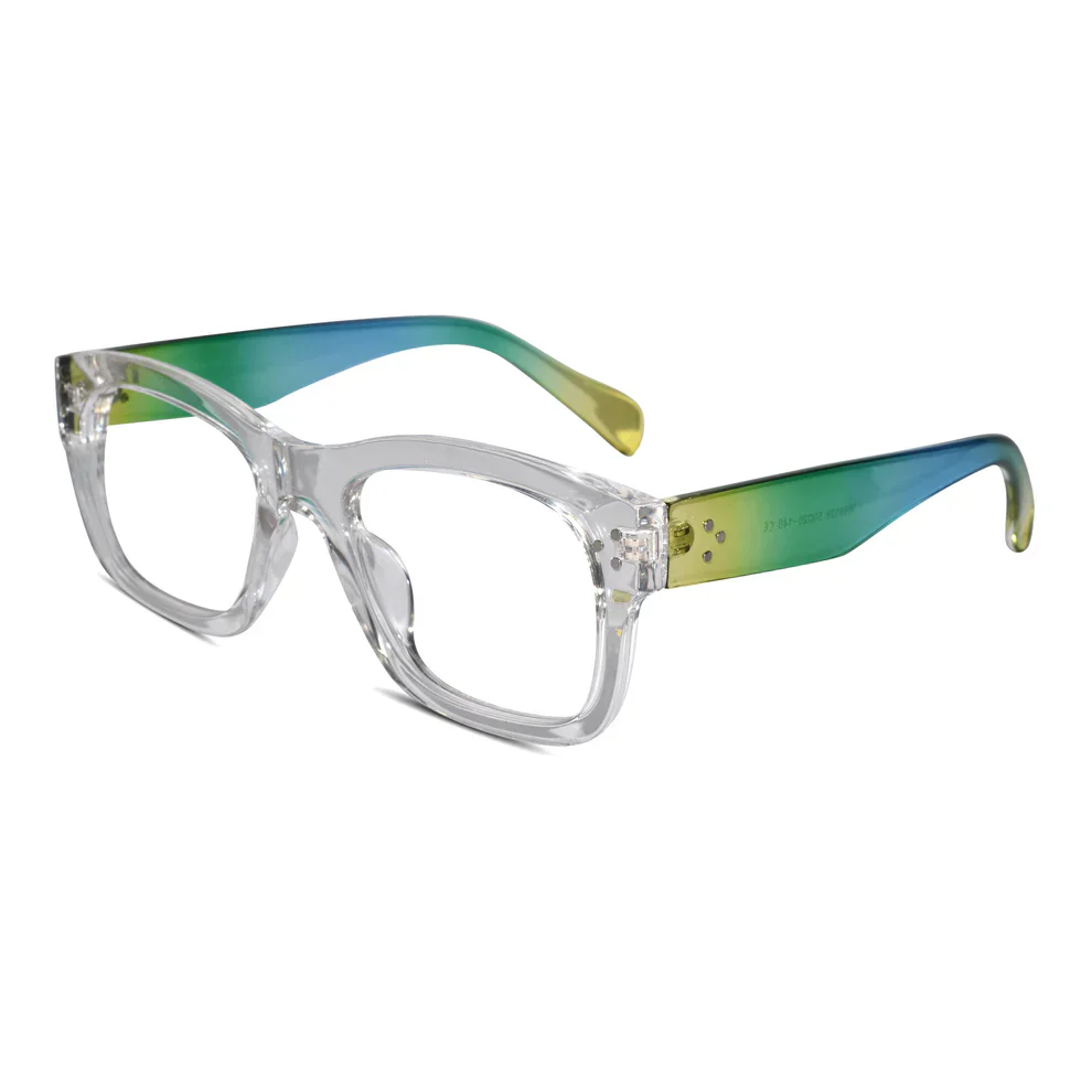 Bold Multi Color Wayfarer Eyeglasses Men & Women - Image 6