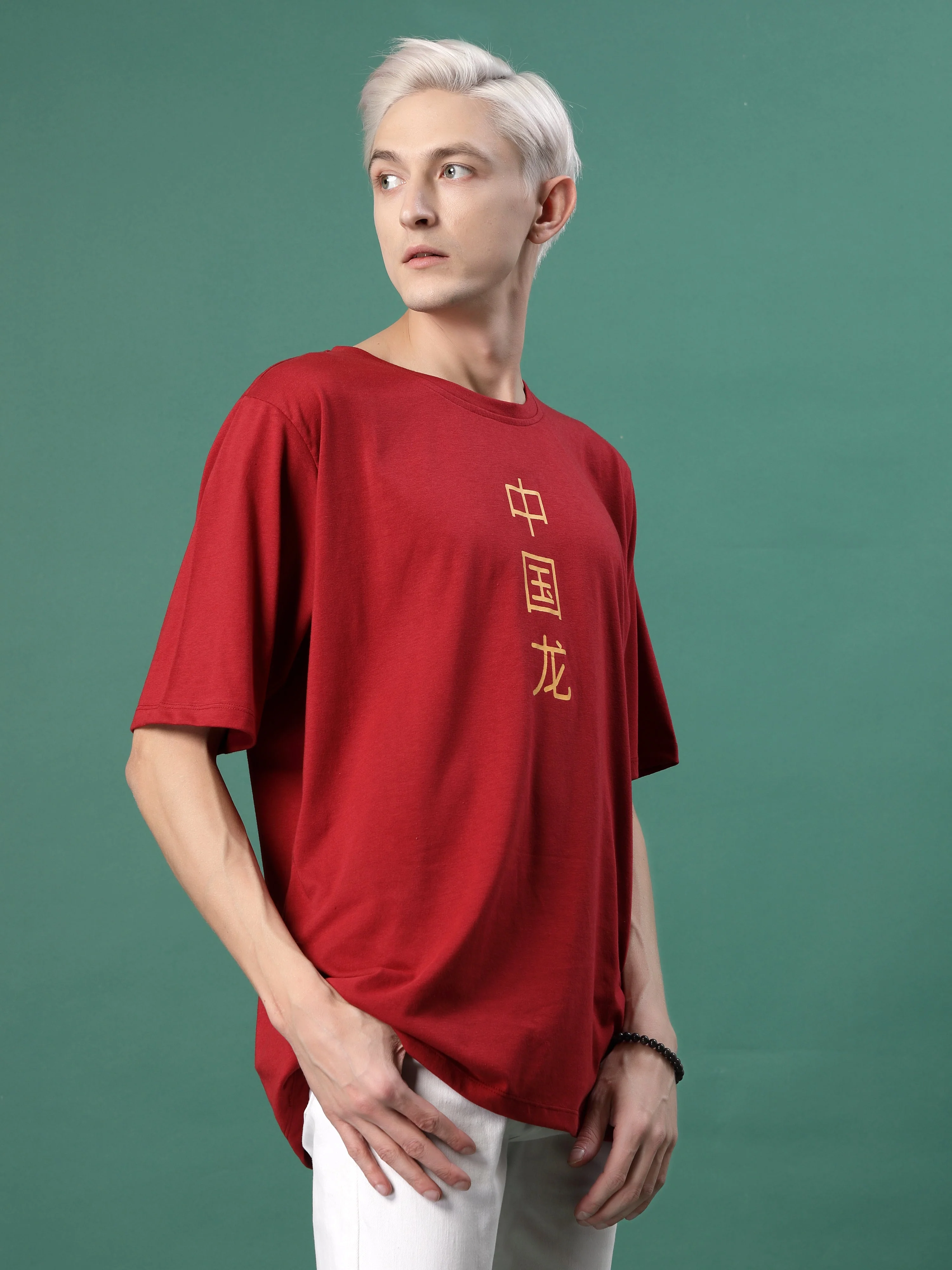 Bold Print Cotton Jersey Oversized T-shirt - Image 6