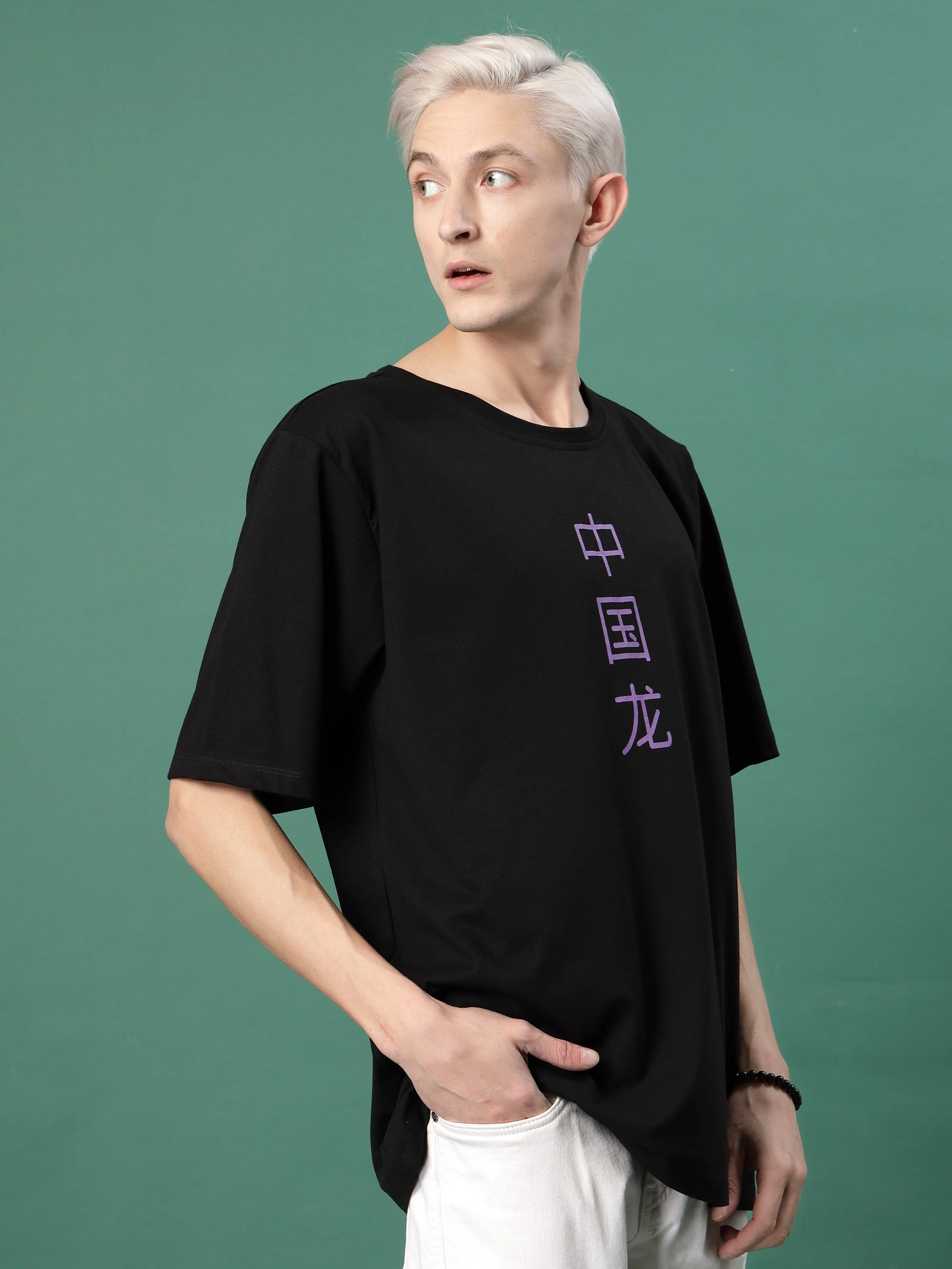 Bold Print Cotton Jersey Oversized T-shirt - Image 6