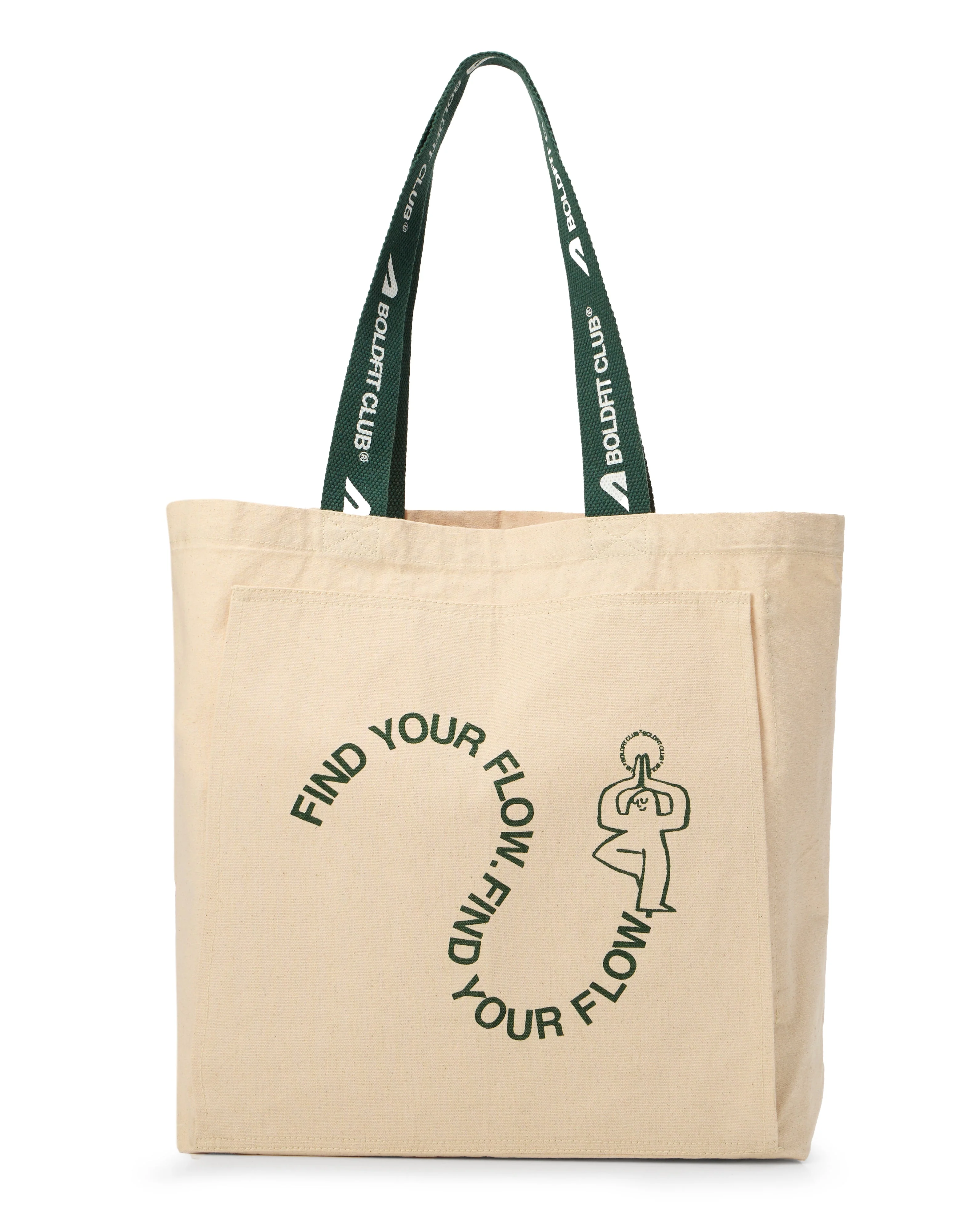 Boldfit Yoga Tote Bags - OffWhite Find your Flow - Image 2