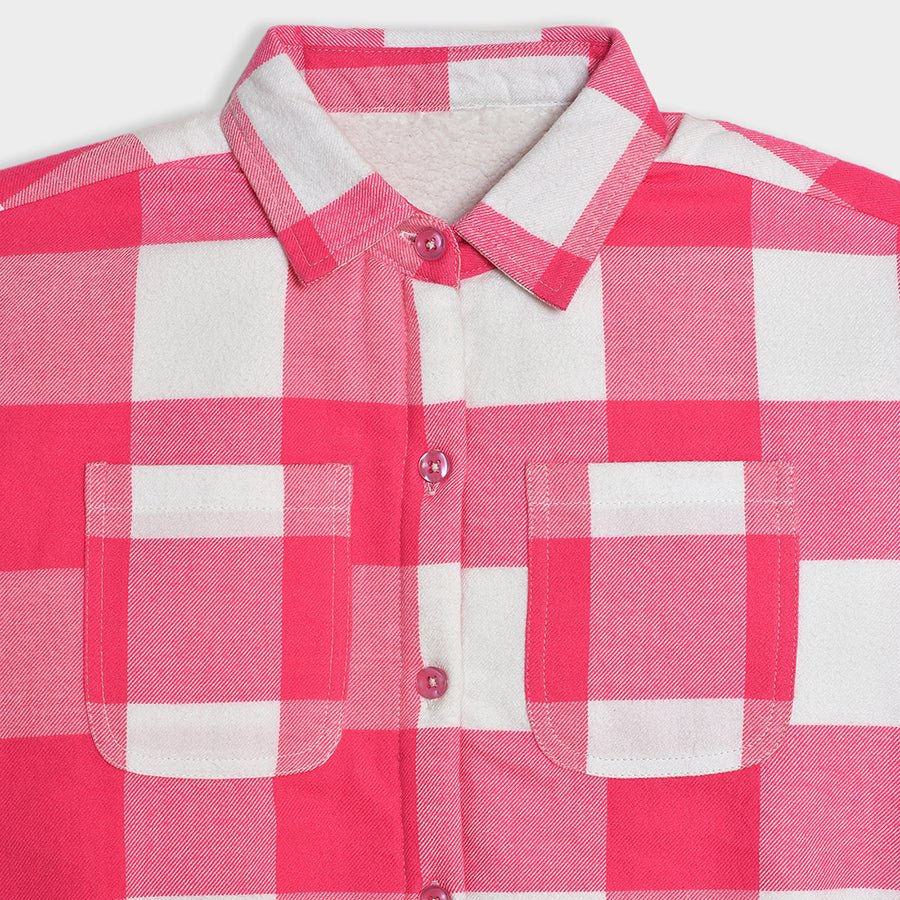 Bonjour Carmine Sherpa Shirt Pink - Image 4