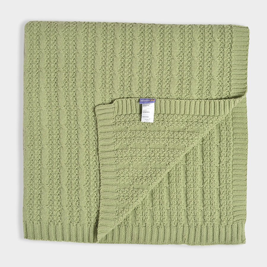 Bonjour Cozy Knitted Blanket