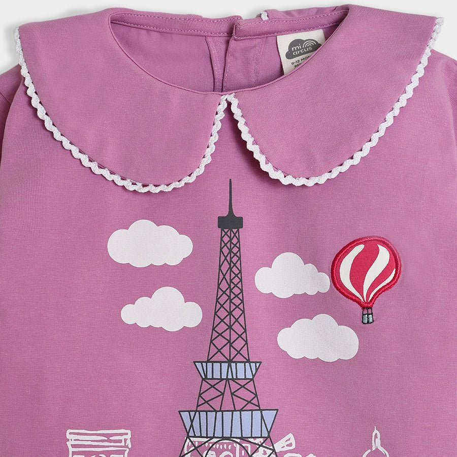 Bonjour Mauve Printed Top - Image 5