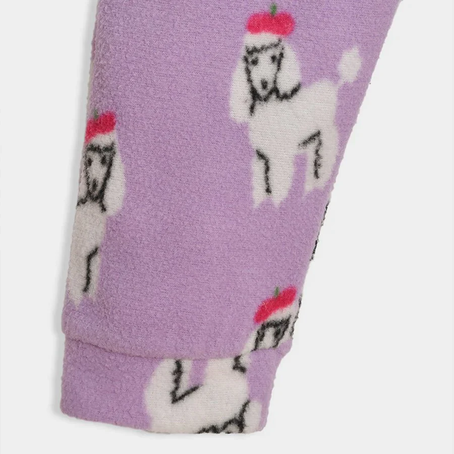 Bonjour Poodle Printed Slumber Set - Image 14