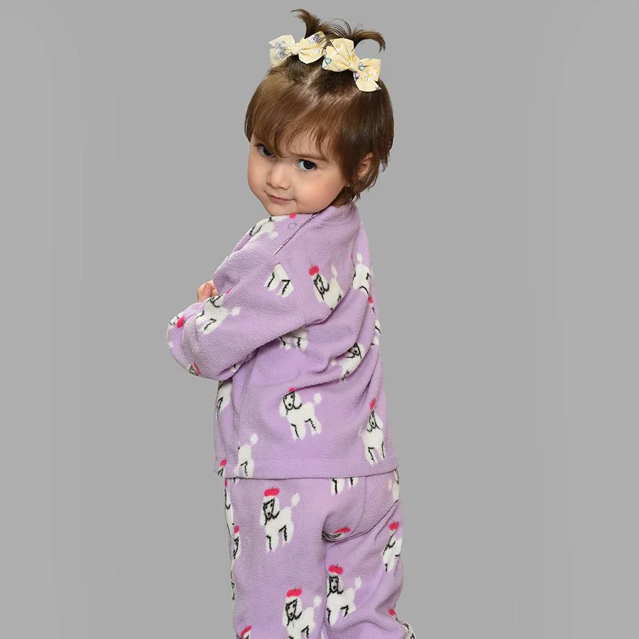 Bonjour Poodle Printed Slumber Set - Image 4