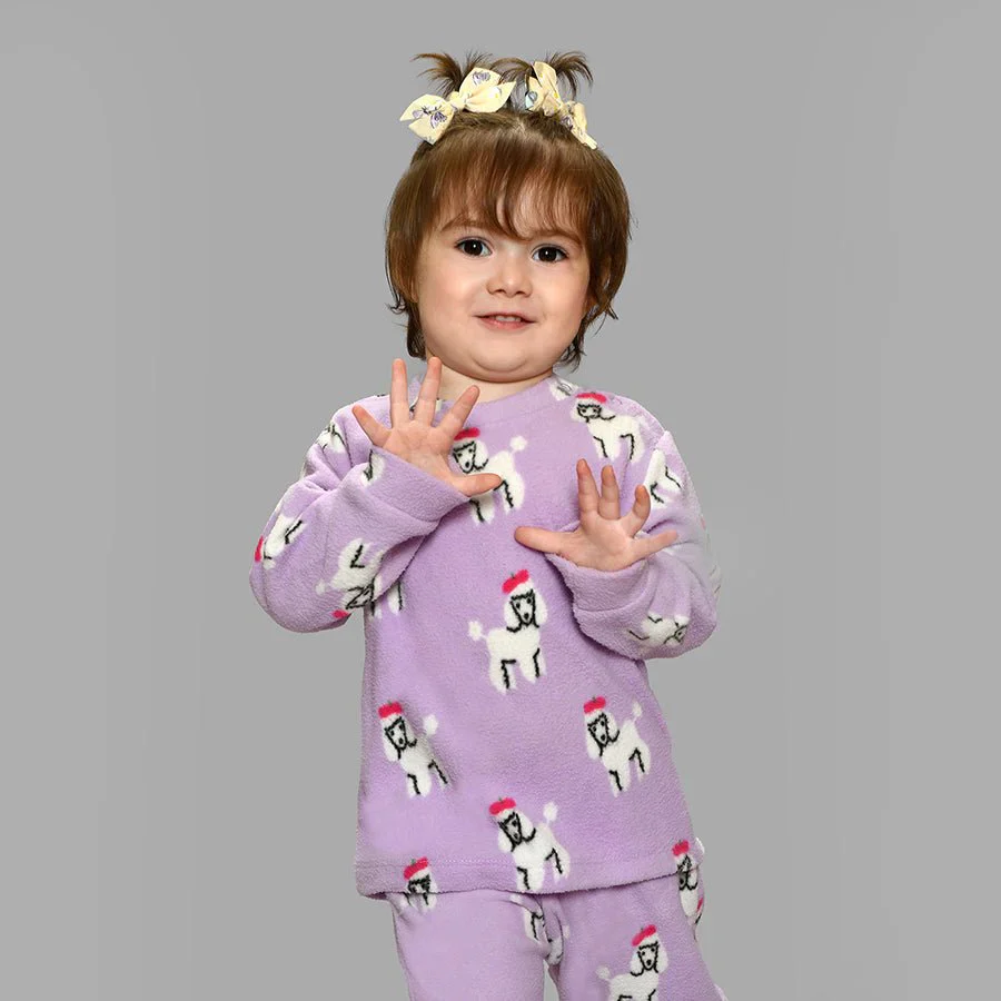 Bonjour Poodle Printed Slumber Set - Image 5