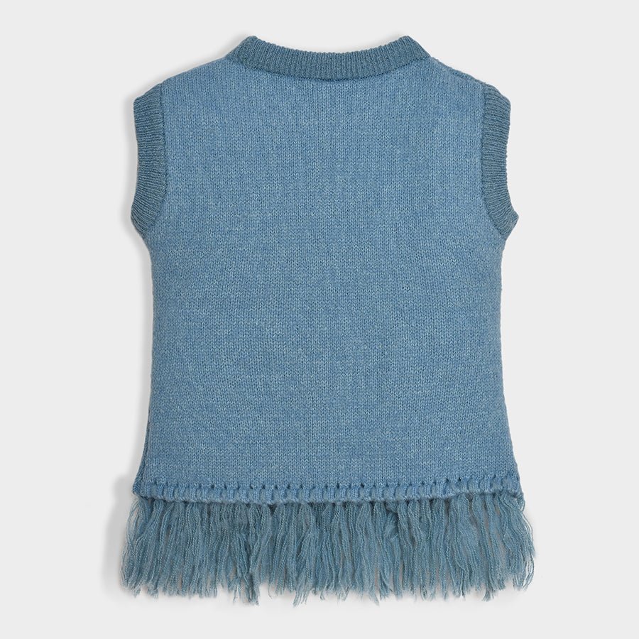 Bonjour Sky Sleeveless Knitted Sweater - Image 4