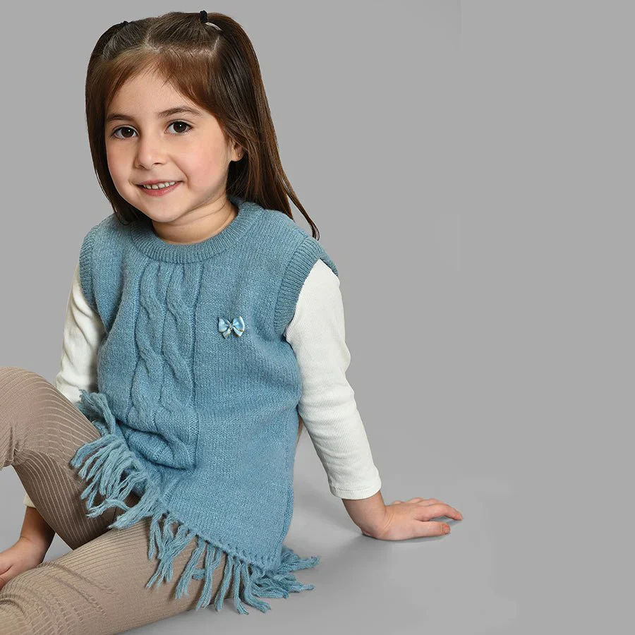 Bonjour Sky Sleeveless Knitted Sweater - Image 9