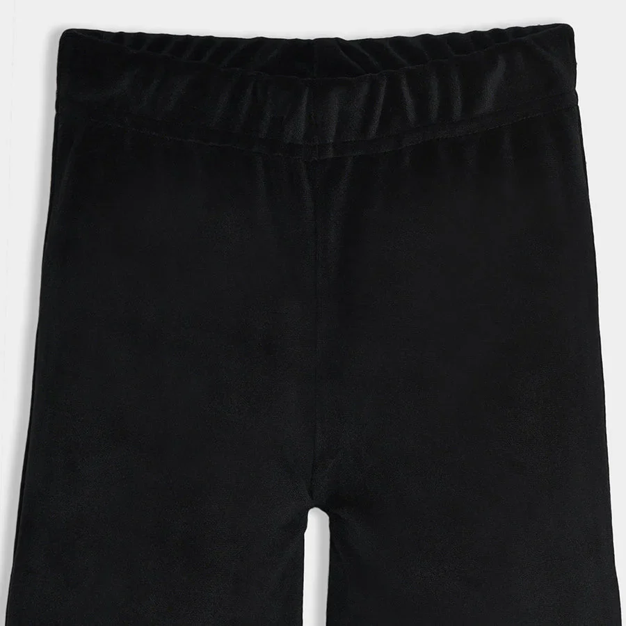 Bonjour Velour Flared Legging Black - Image 4