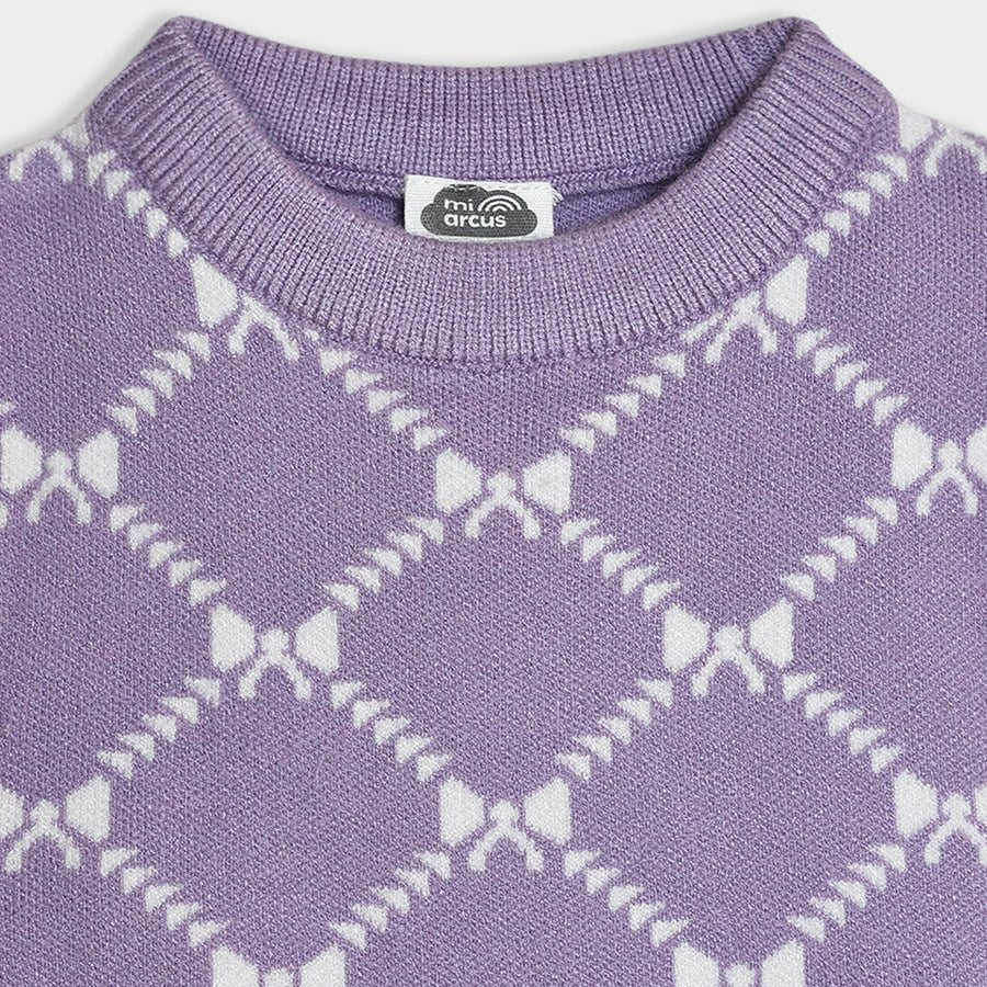 Bonjour Violet Knitted Sweater - Image 4