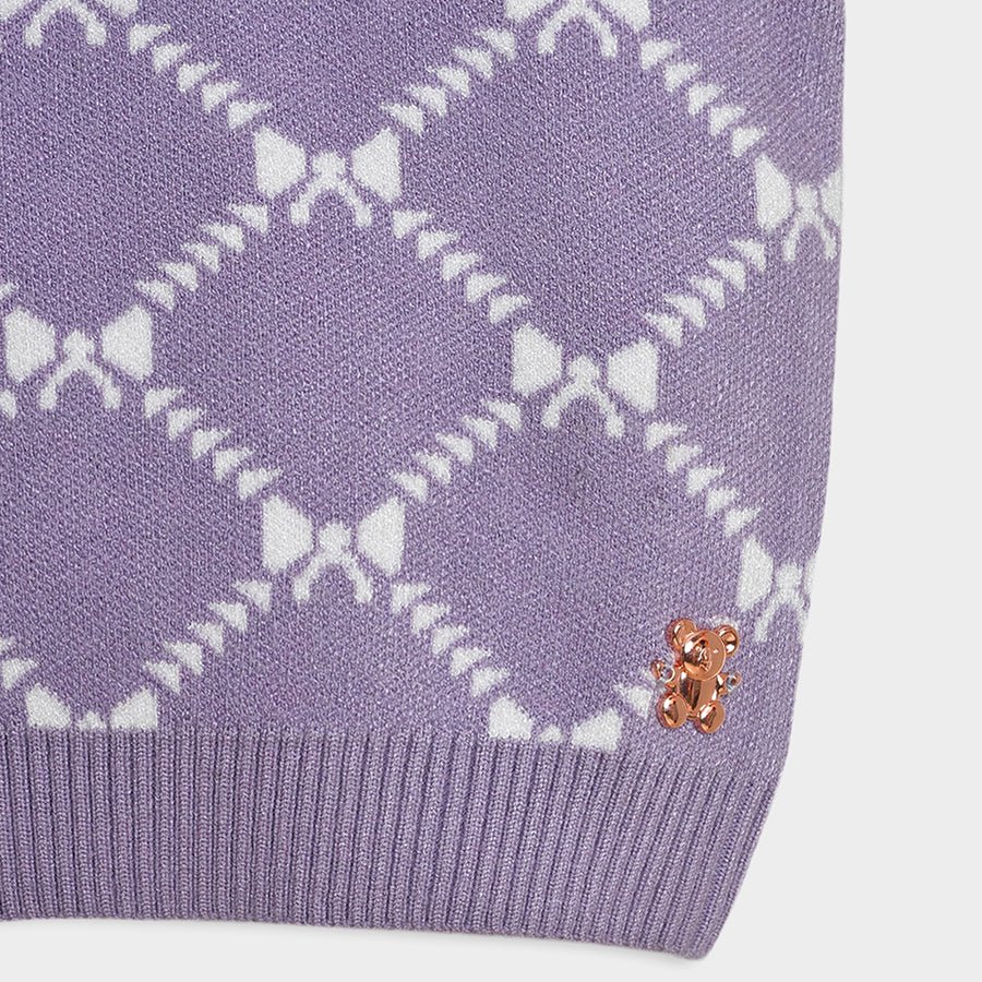 Bonjour Violet Knitted Sweater - Image 6