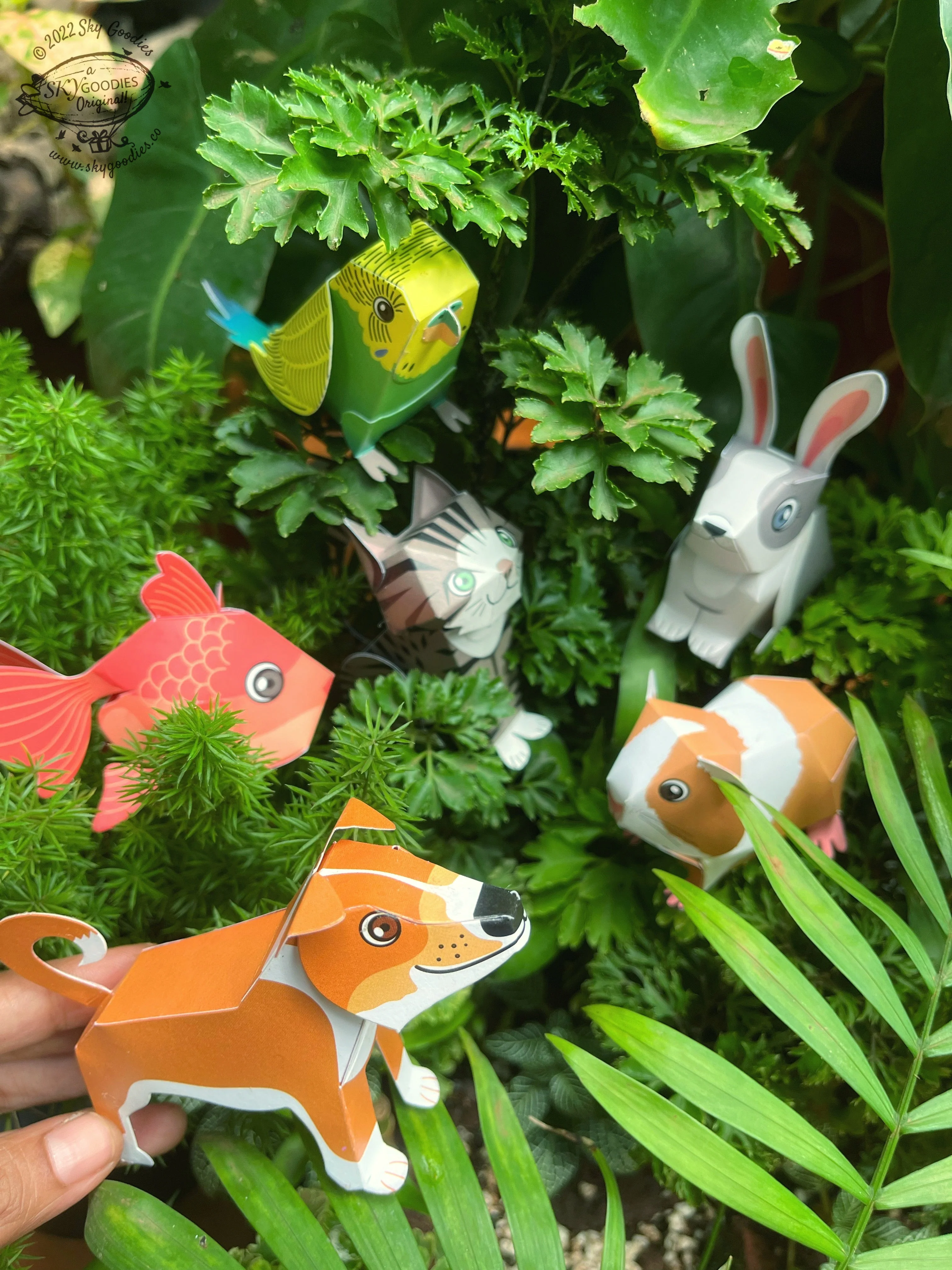 BOX SET of 6 DIY Mini Pet Animals Paper Craft Kits - Image 11