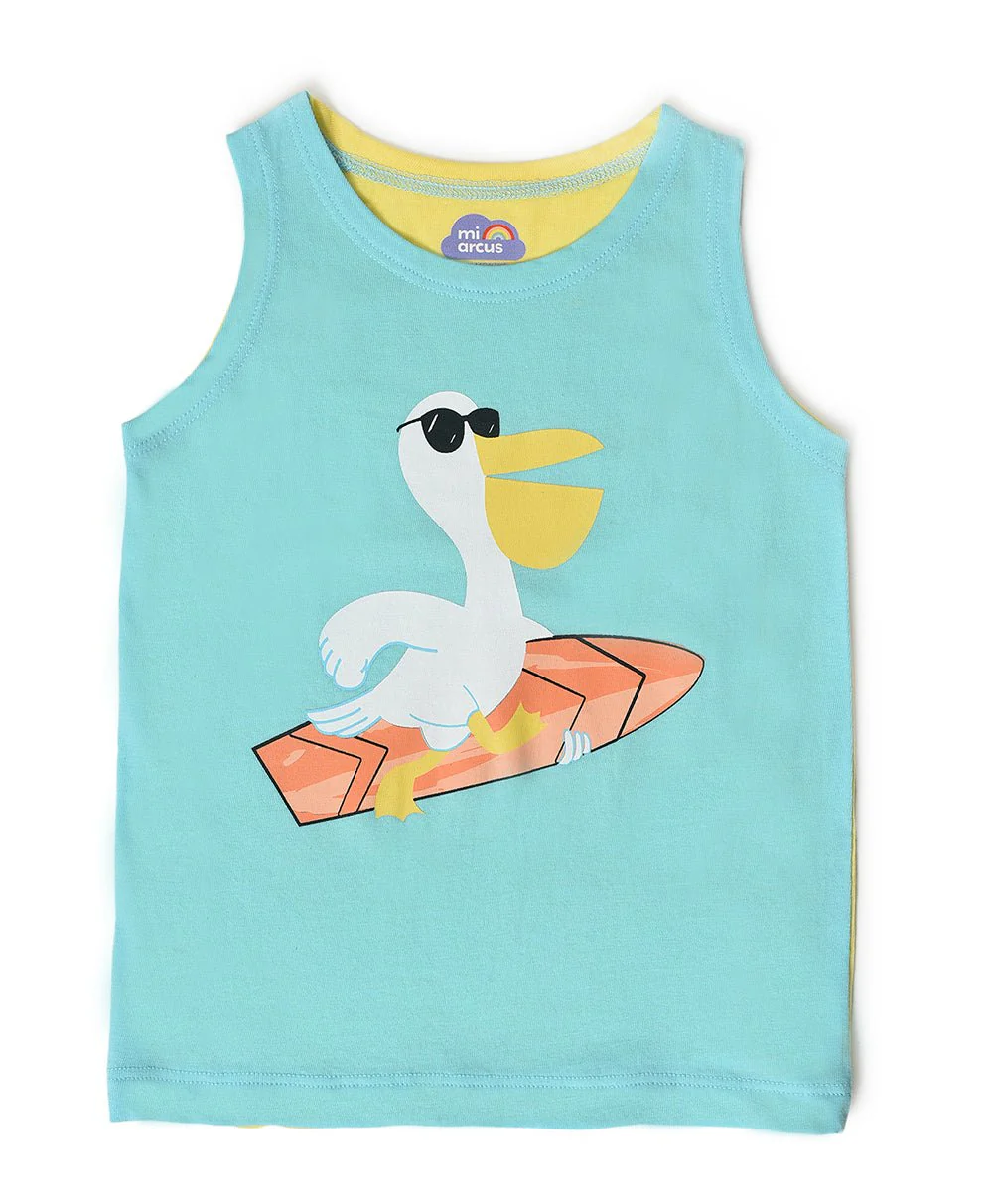 Boys Printed Vest - Pack Of 3 - Image 8
