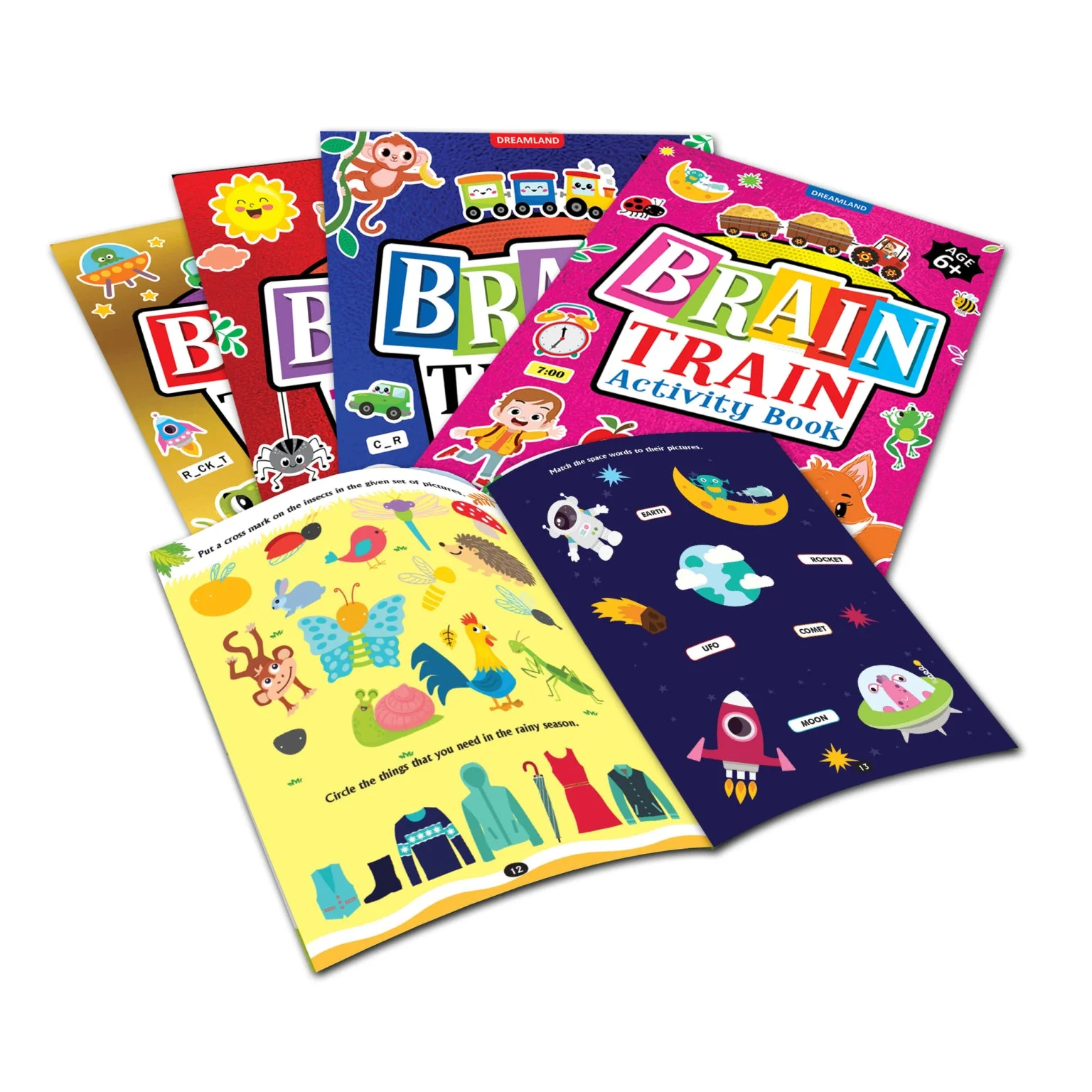 Brain Train Activity Book for Kids Age 6+ – With Colouring Pages, Mazes, Puzzles and Word searches Activities - Image 5