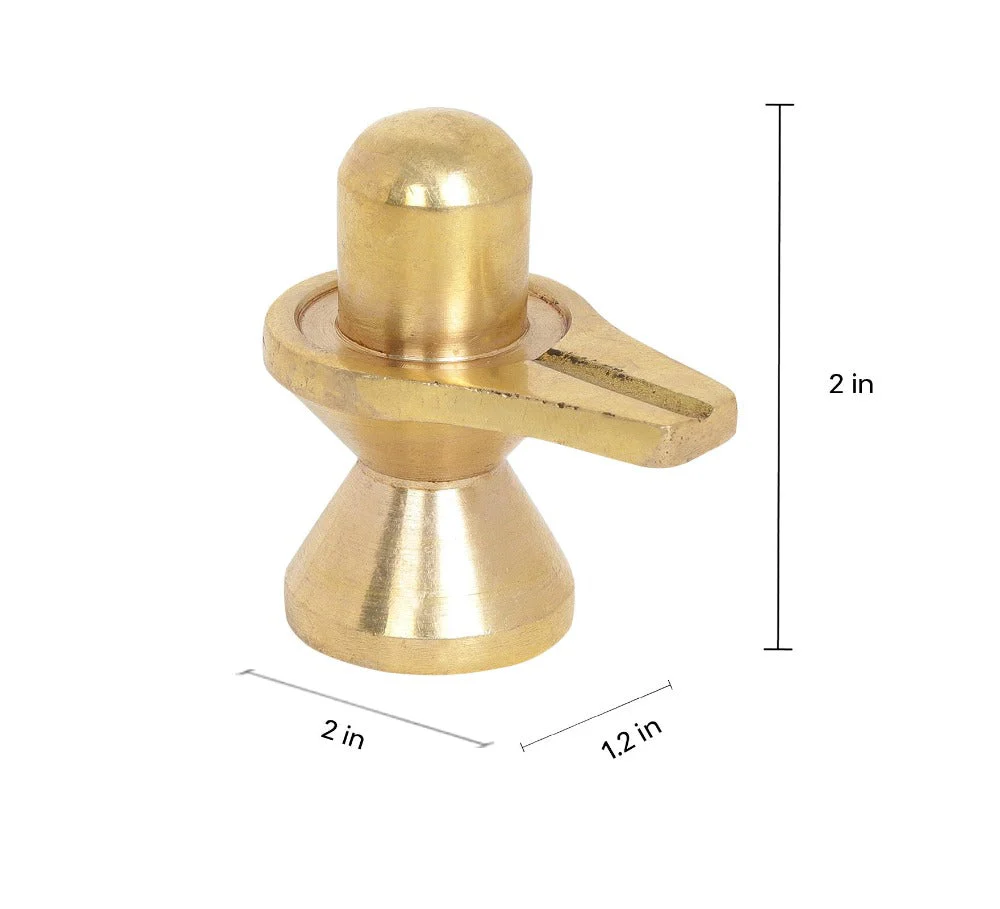 Brass Shivling | 100% Pure Brass | Antique Finish - Image 8