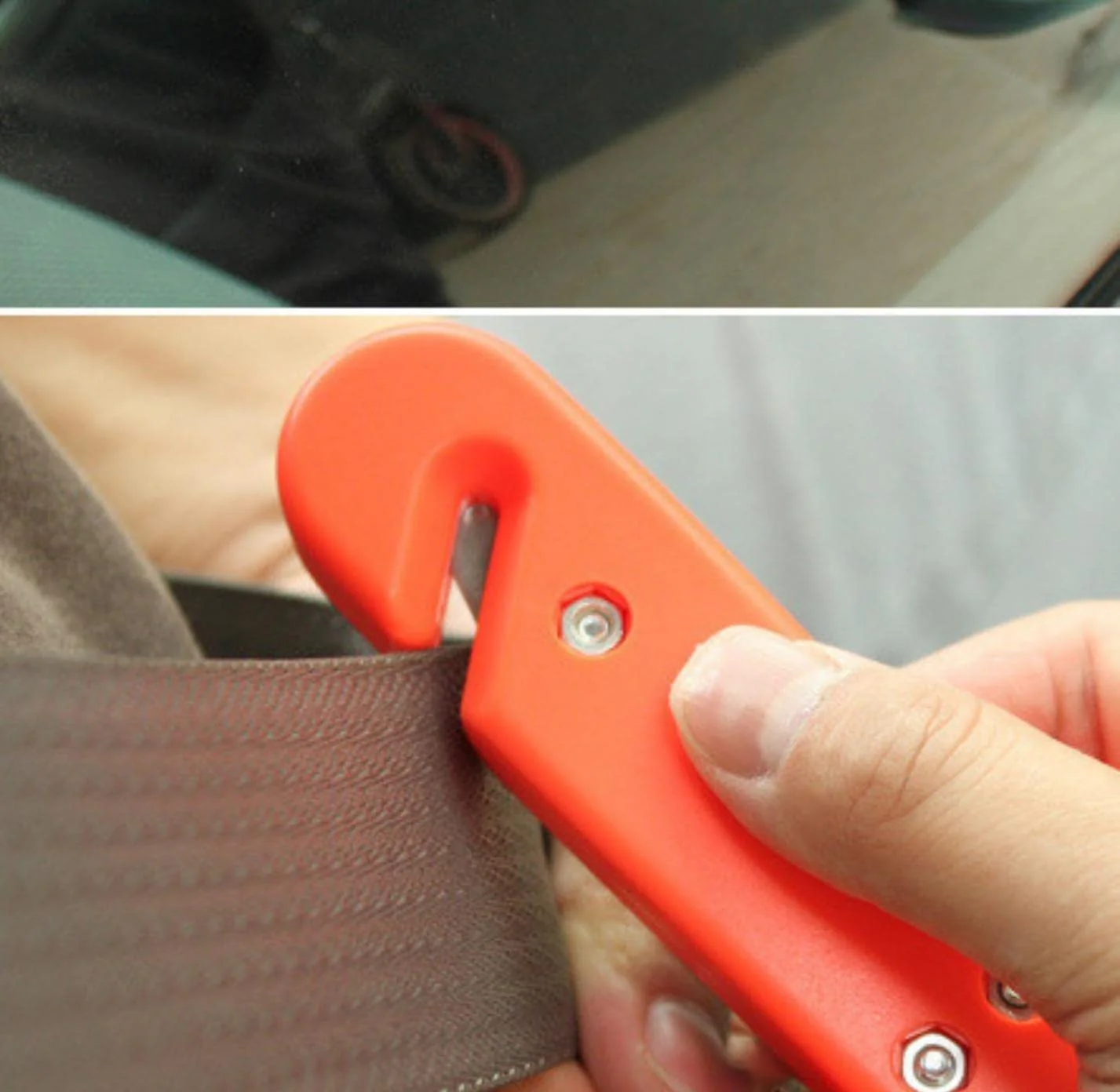 BreakOut: Emergency Car Glass Breaker & Seatbelt Cutter, Dual Steel-Headed Safety Hammer for Quick Escape During Accidents or Emergencies - Image 5