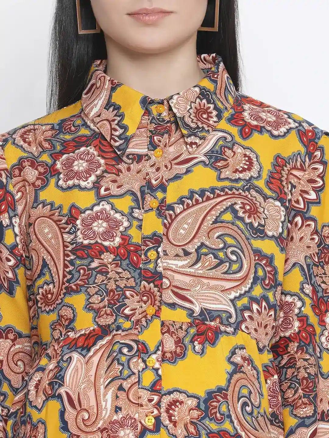 Breezy Sunshine Abstract Print Maternity Dress - Image 6