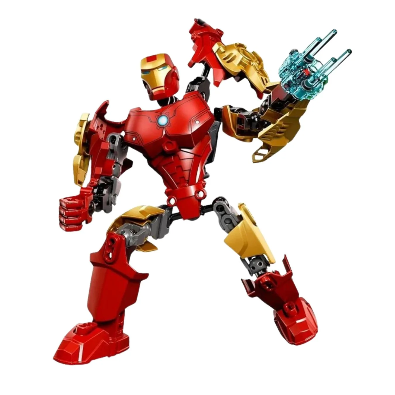 Bricks Superheroes Fusion Moveable Building Blocks (with instruction Manual) - Ironman Inspired - Image 2