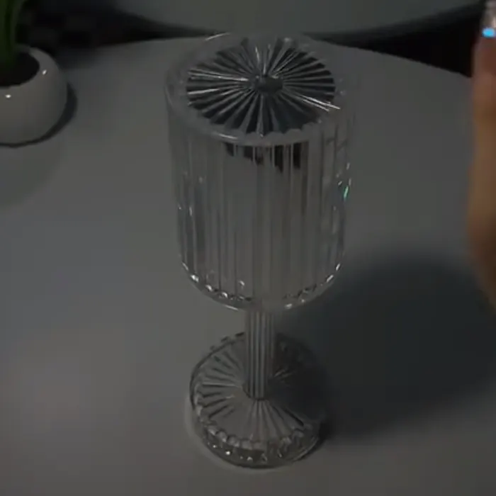 Brilla: Modern Crystal LED Table Lamp with 16-Color Changing RGB, Touch Control, USB Rechargeable & Diamond Cut Design - Image 2