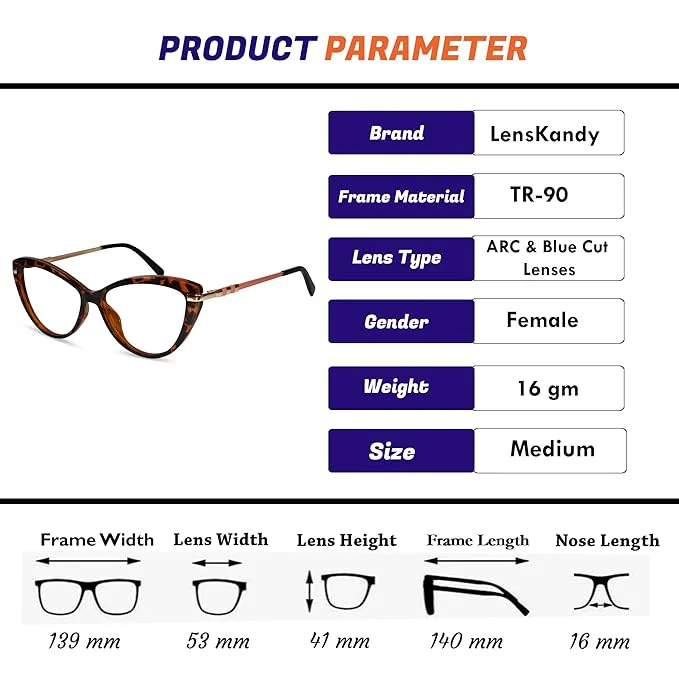 Brown Animal Print With Golden Cat eye Eyeglasses - Image 9