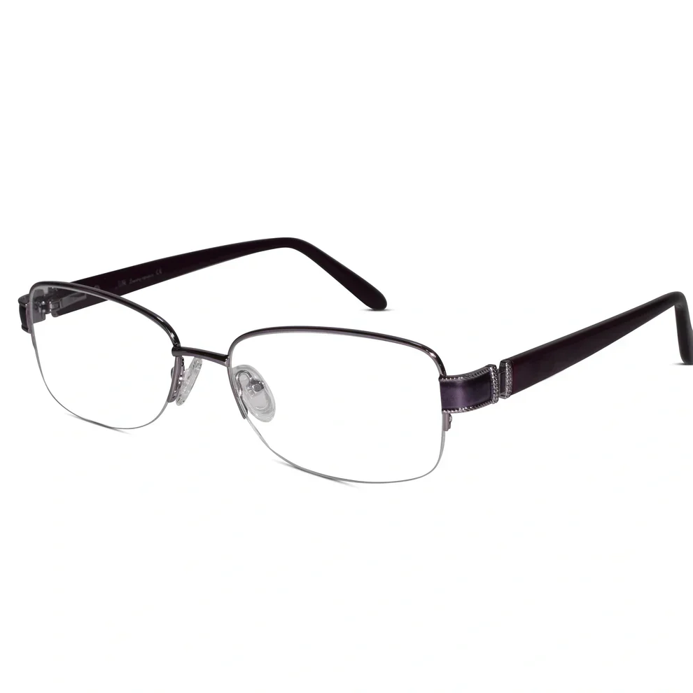 Brown Designer Half Rim Cat eye Eyeglasses - Image 7