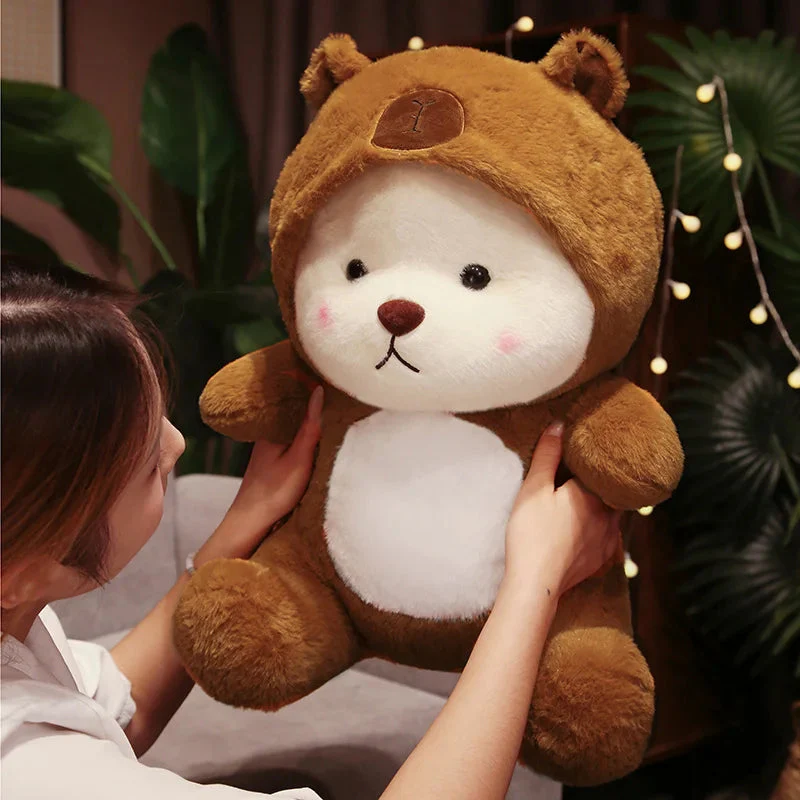 Brown Hoodie Bear Plush 45Cm - Cuddle Up In Style! - Image 6