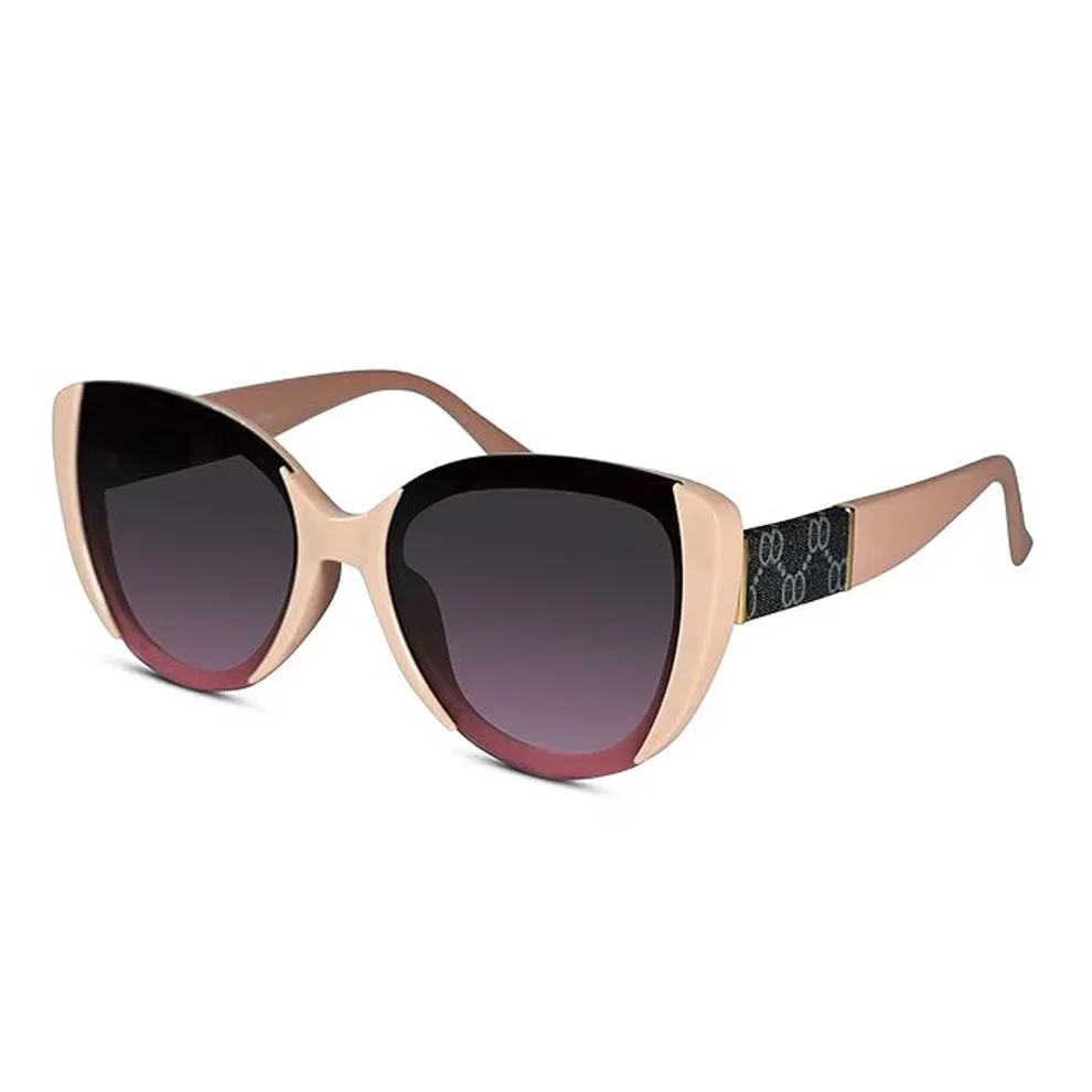 Brown Oversize Cat eye Sunglasses For Women - Image 7