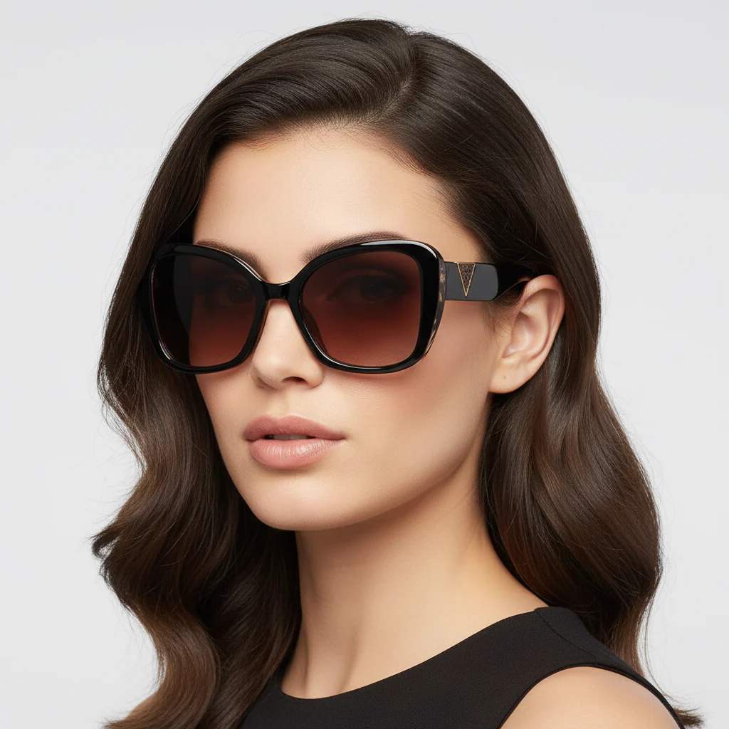 Brown Oversize Sunglasses For Women