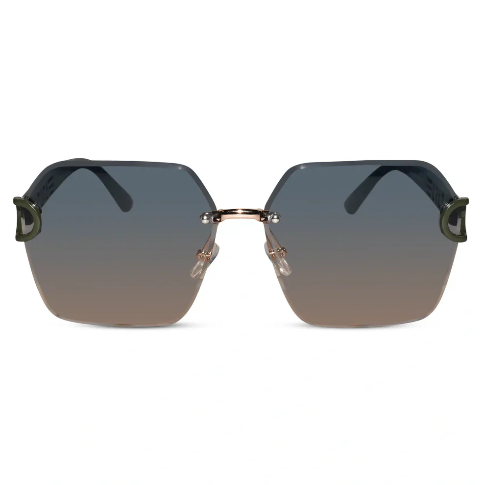 Brown Oversize Sunglasses For Women - Image 6