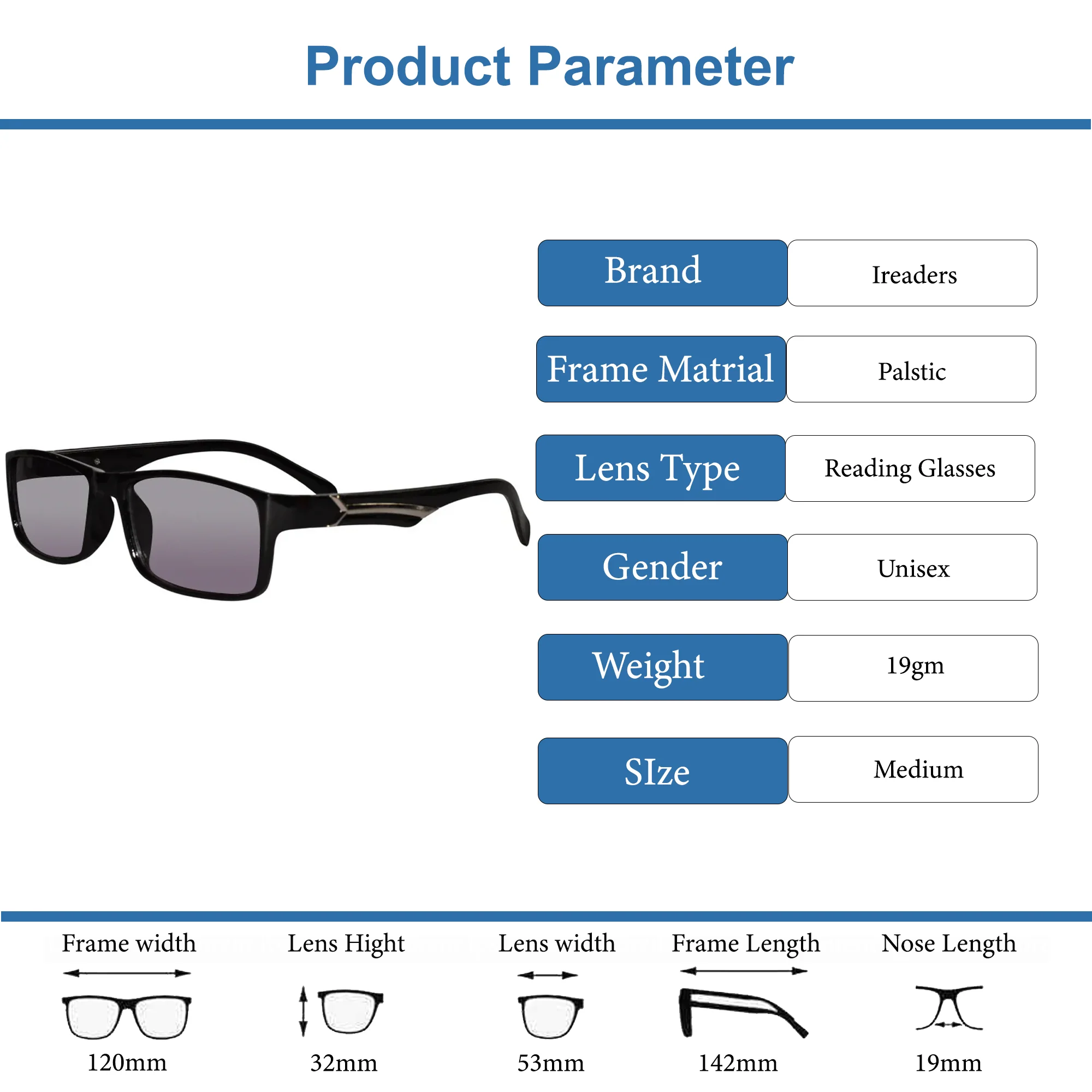 Brown Tint Bifocal Intelligent Zoom reading Glasses(FFTK01) - Image 15
