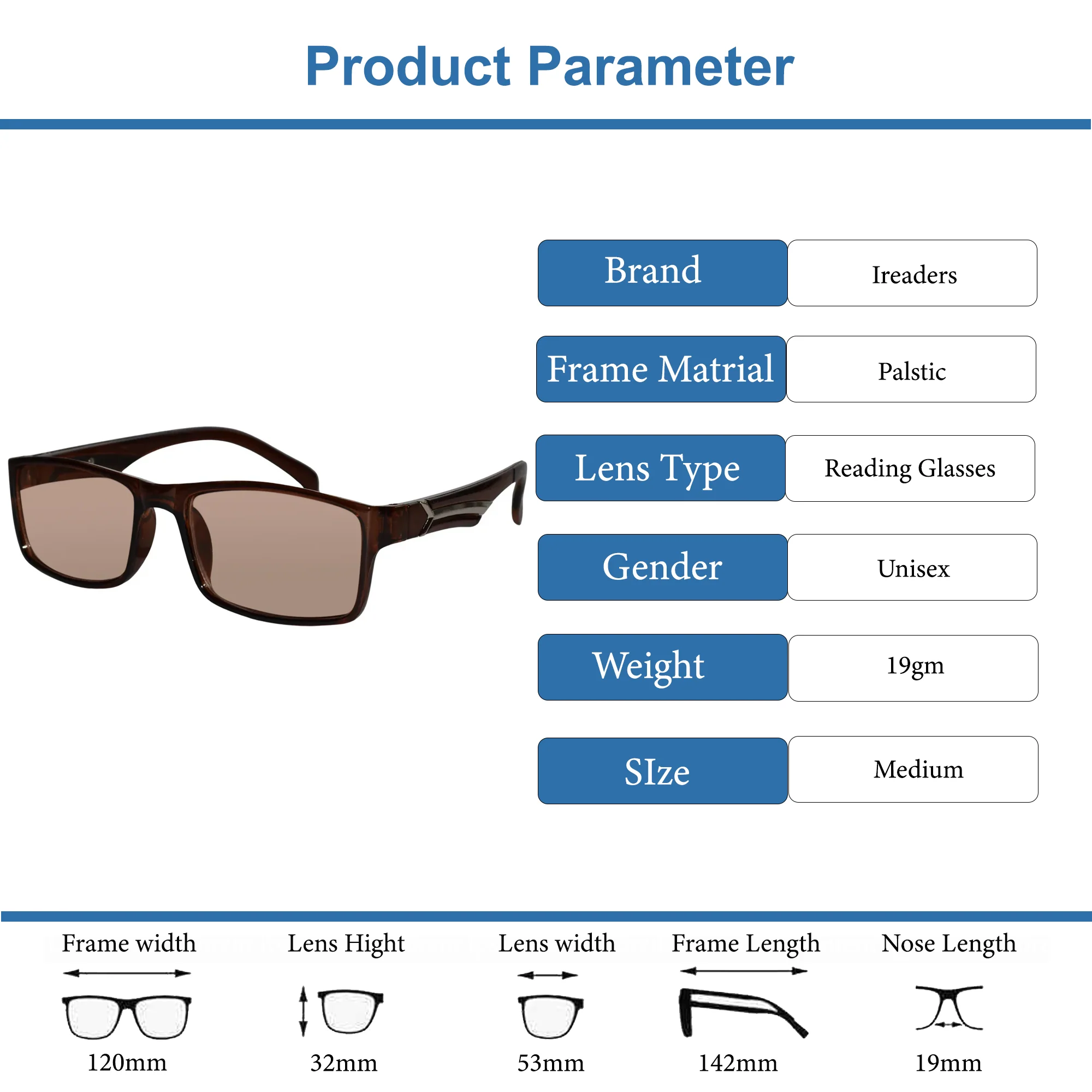 Brown Tint Bifocal Intelligent Zoom reading Glasses(FFTK01-D) - Image 12