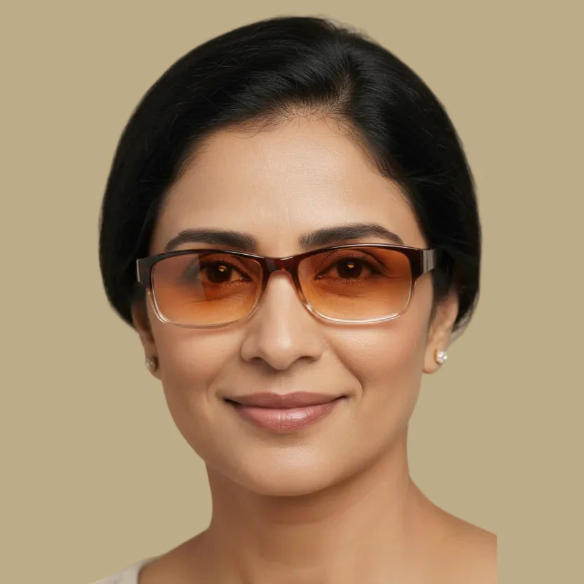 Brown Tint Bifocal Reading Glasses -3FFBR01 - Image 4
