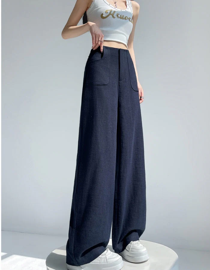 Brynn High Waist Linen Pants