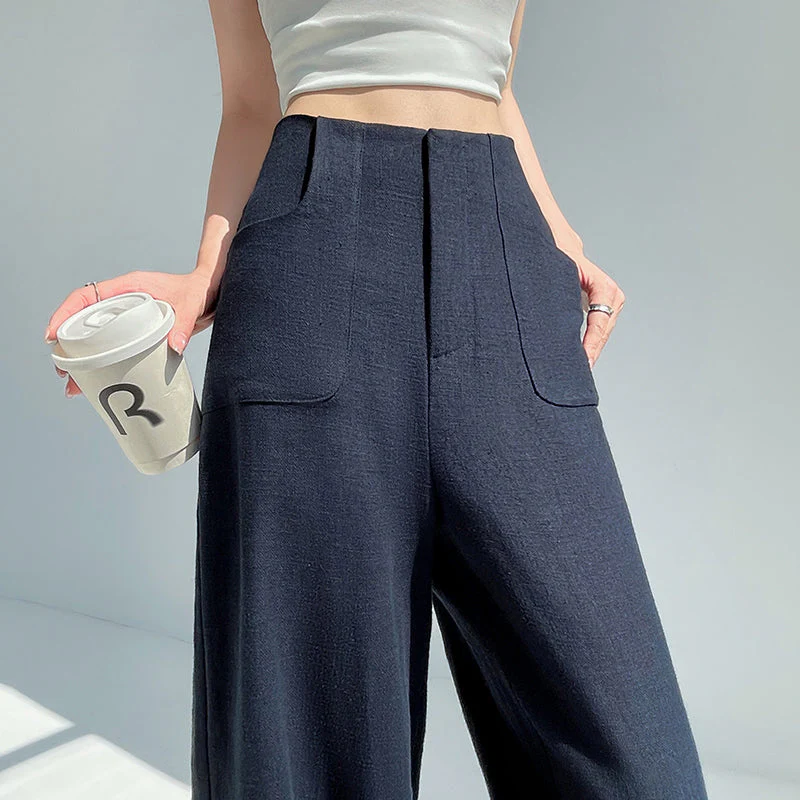 Brynn High Waist Linen Pants - Image 2