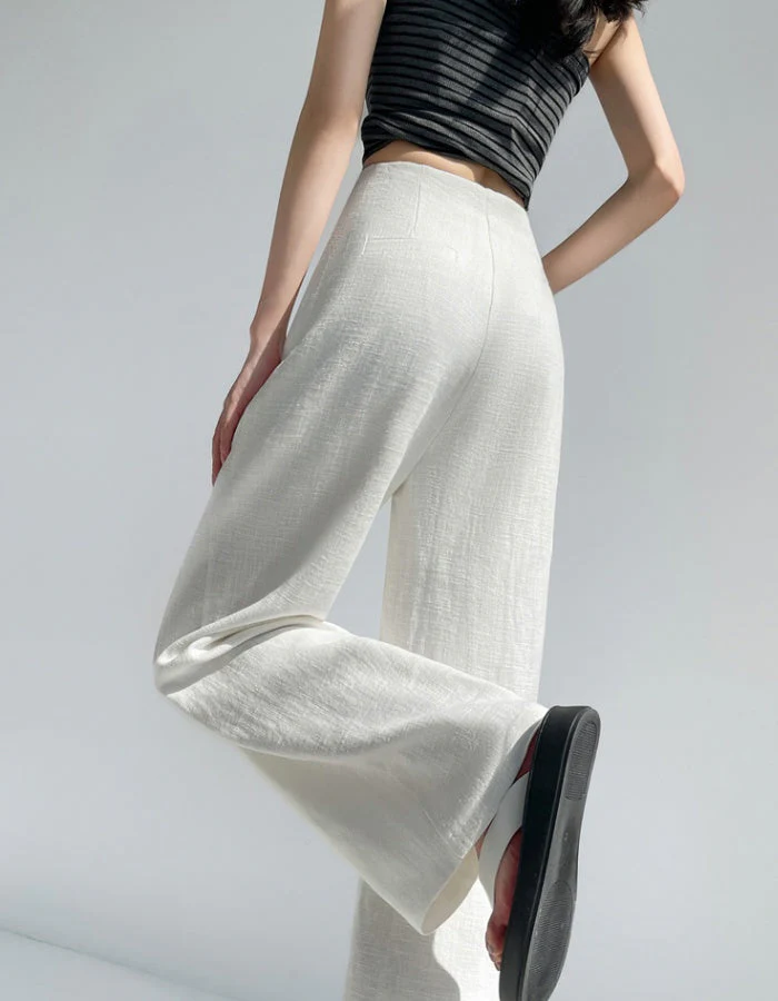 Brynn High Waist Linen Pants - Image 5
