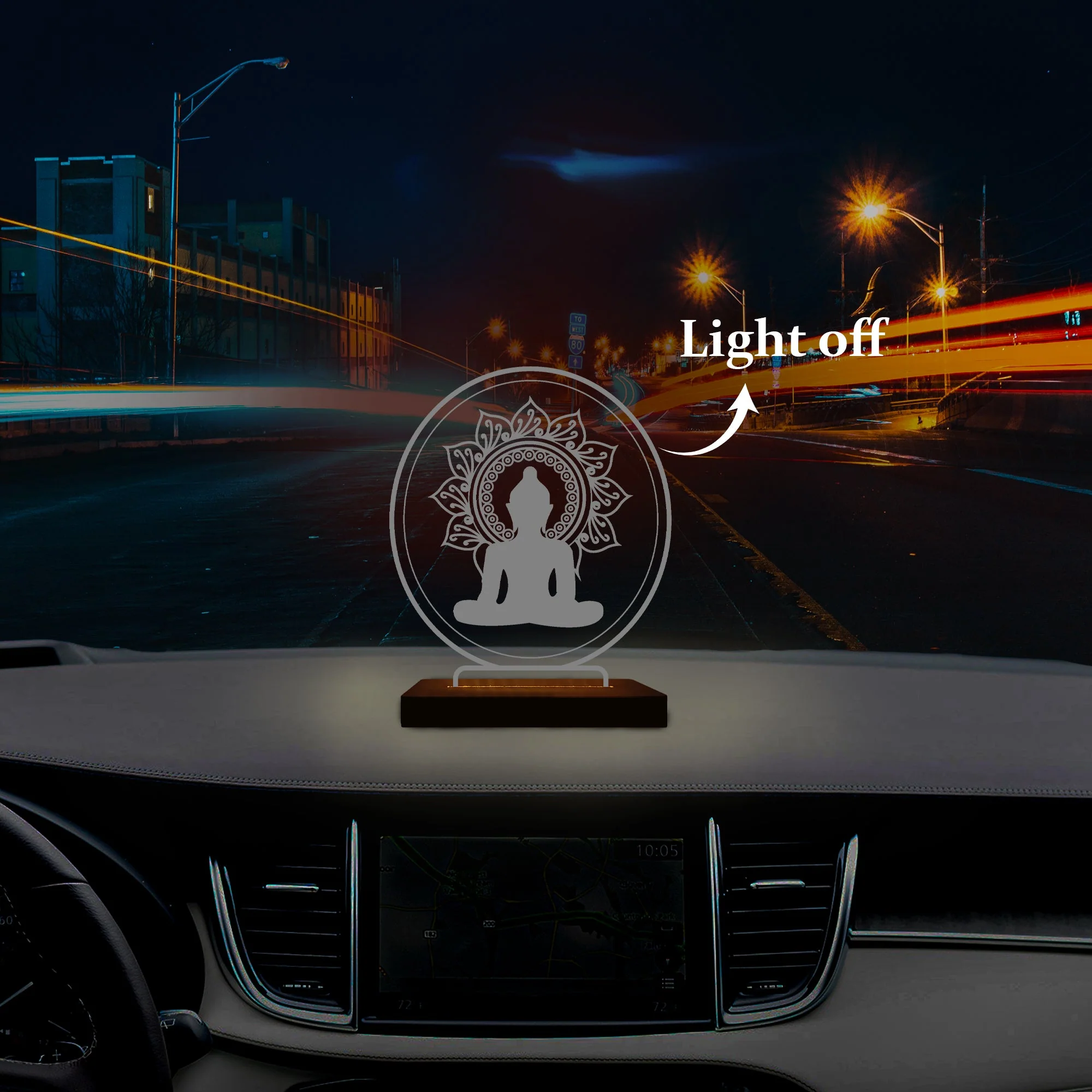 Buddha ji Car LED Light - Image 2