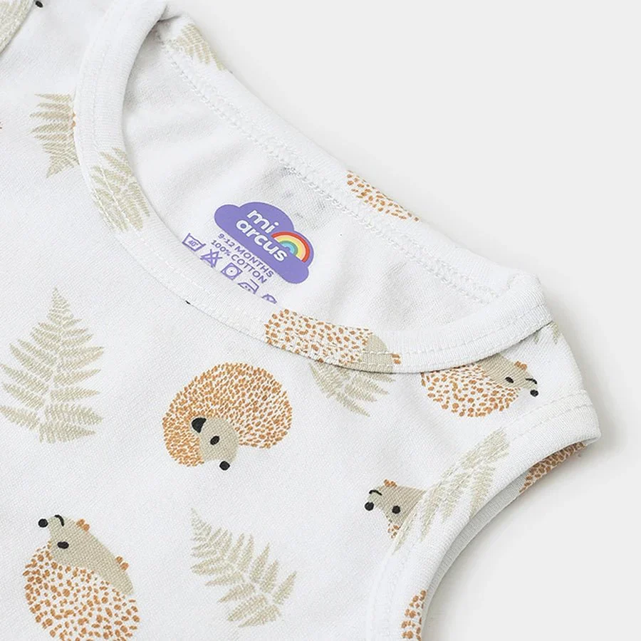 Buddy Girls Printed Vest- Pack Of 3 - Image 12