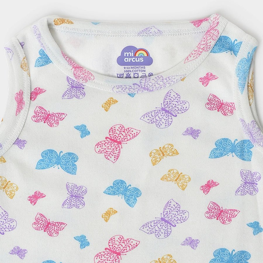 Buddy Girls Printed Vest- Pack Of 3 - Image 4