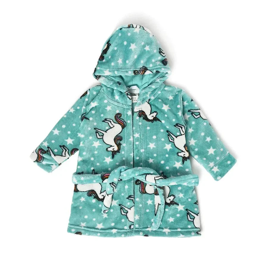 Buddy Unicorn Printed Bathrobe For Kids - Image 2