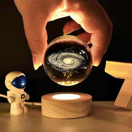 Buy TecSox 3D Galaxy Crystal Ball with LED Stand - Image 5