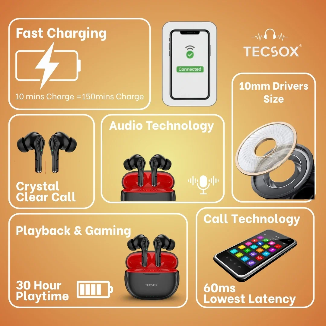 Buy TecSox Neo231 Wireless Earbud With Comfortable Fit - Image 11