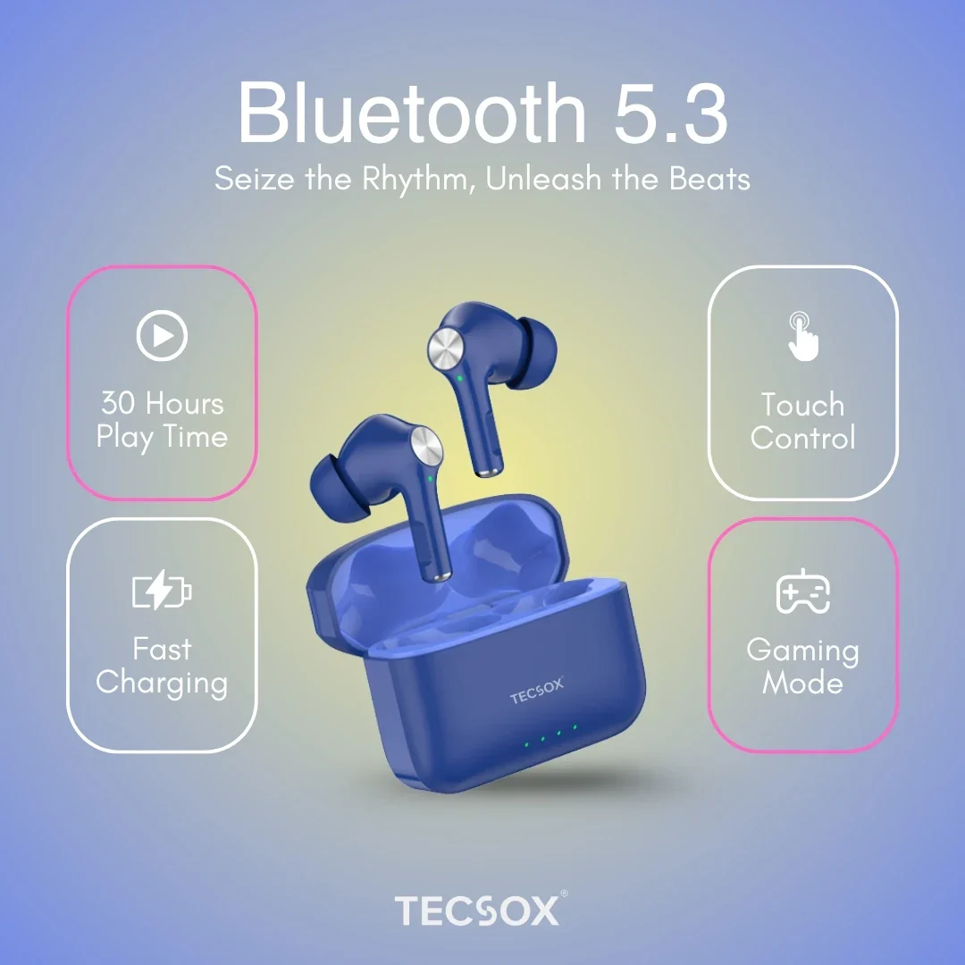 Buy TecSox Neo411 Wireless Earbud With Comfortable Fit - Image 30