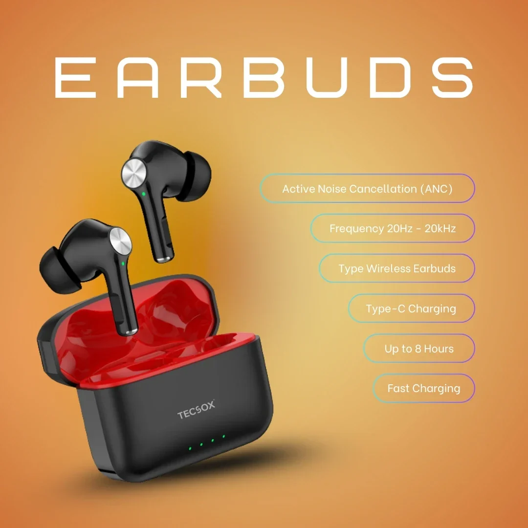 Buy TecSox Neo411 Wireless Earbud With Comfortable Fit - Image 6