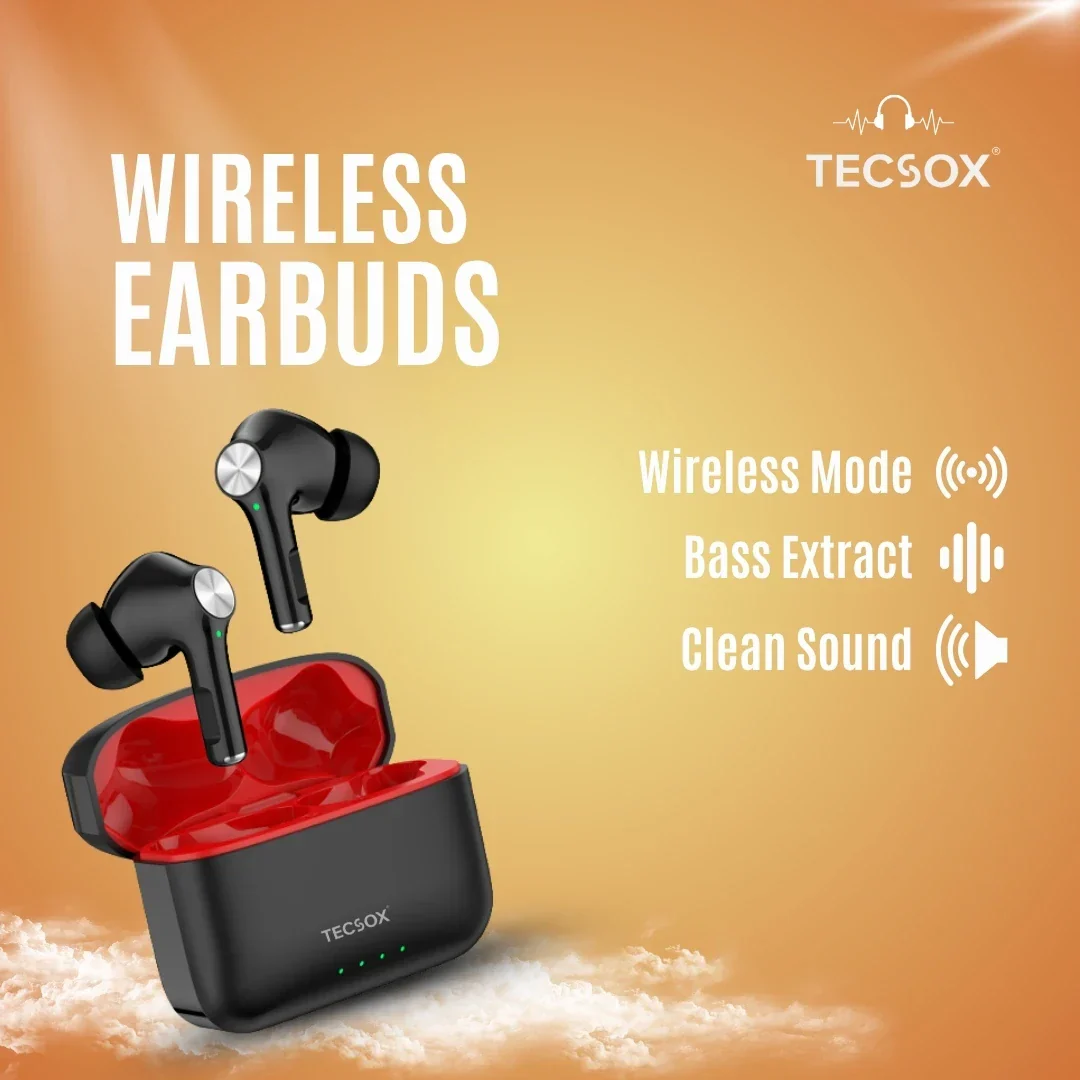 Buy TecSox Neo411 Wireless Earbud With Comfortable Fit - Image 8