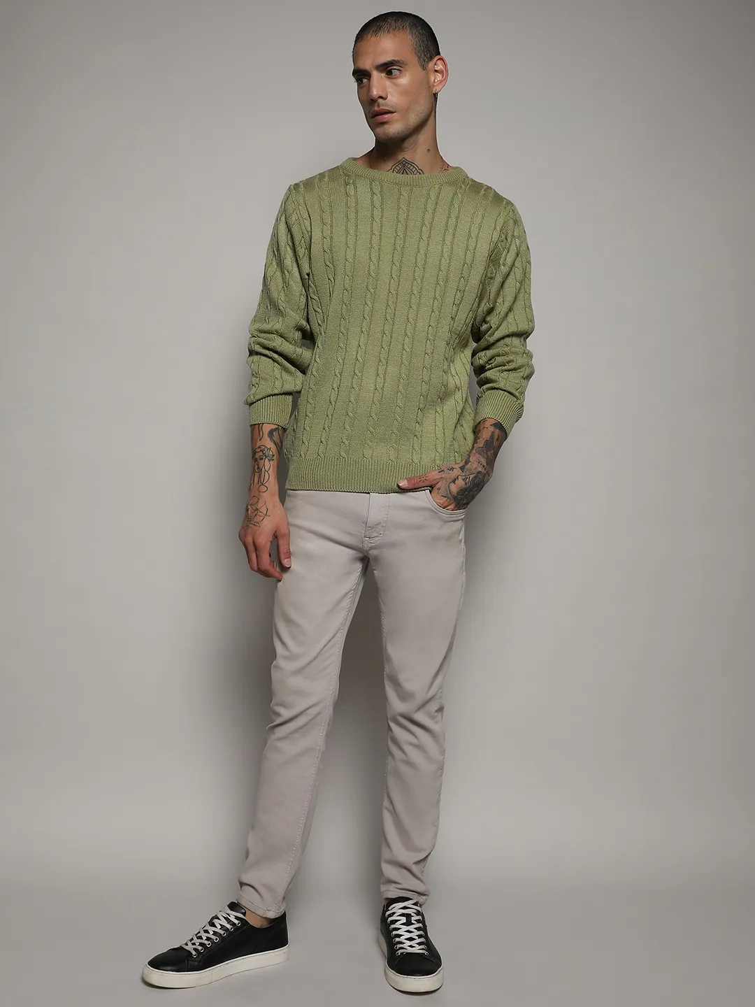 Cable Knit Sweater - Image 5