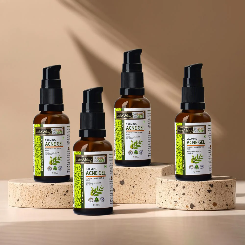 Calming Acne Gel Clarifies Skin & Soothes Acne With Seaweed Extract & Tea Tree Oil - 30ml. - Image 14